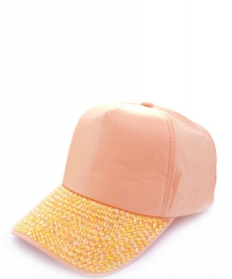 Bling Baseball Cap CAP-00538PP PEACH